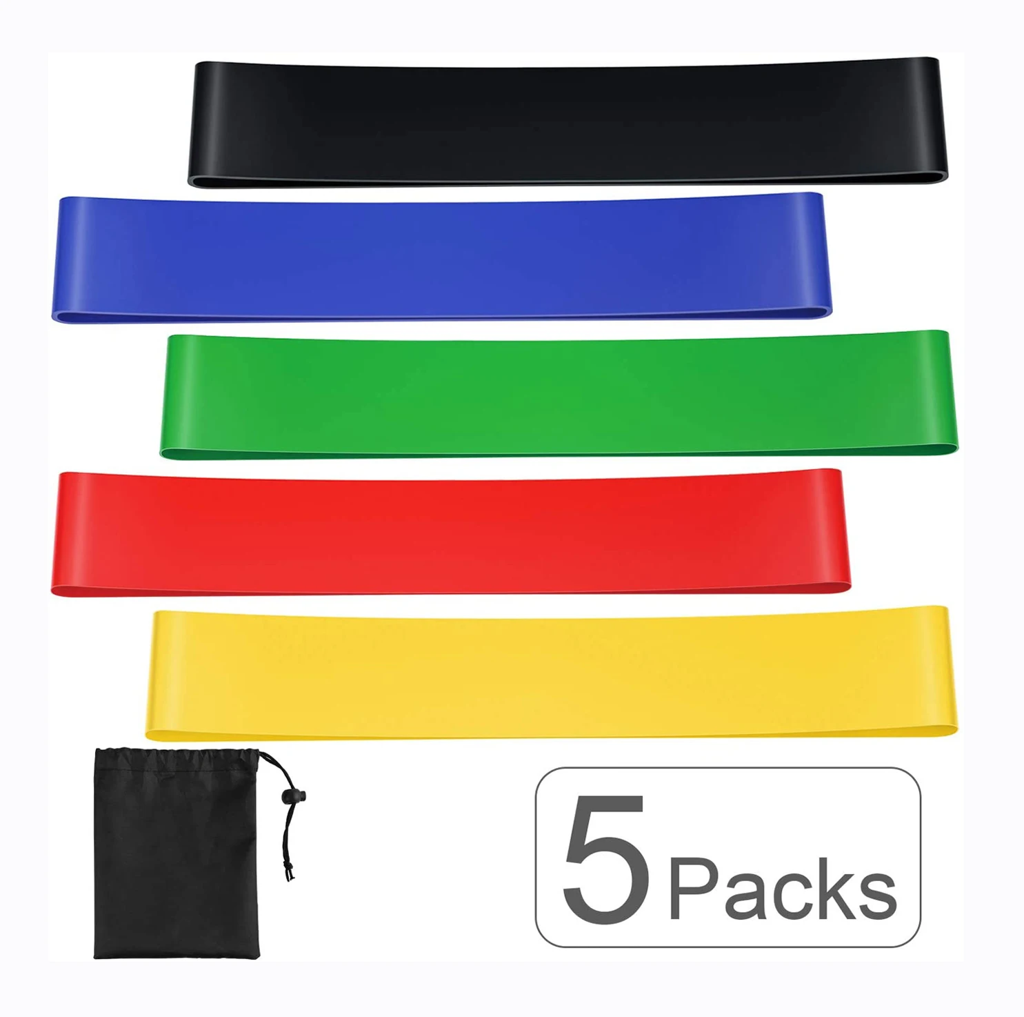 Stretching Exercise Wholesale Custom Logo Yoga Fitness Elastic Mini Latex Loop resistance bands