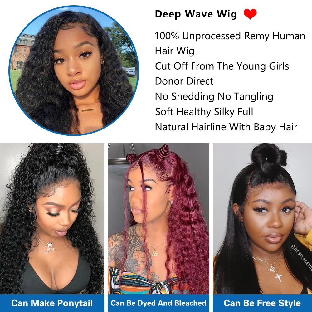 Cheap Deepwave 13X4 Mink Invisible Hd Skin Melt Swiss Lace Frontal Wig Natural Human Hair Wig Vendor