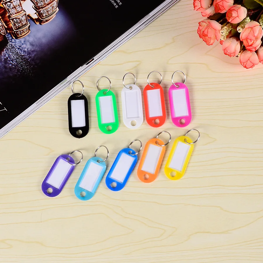 High Quality Ring Keyring Assorted Color Plastic Coded Key ID Label