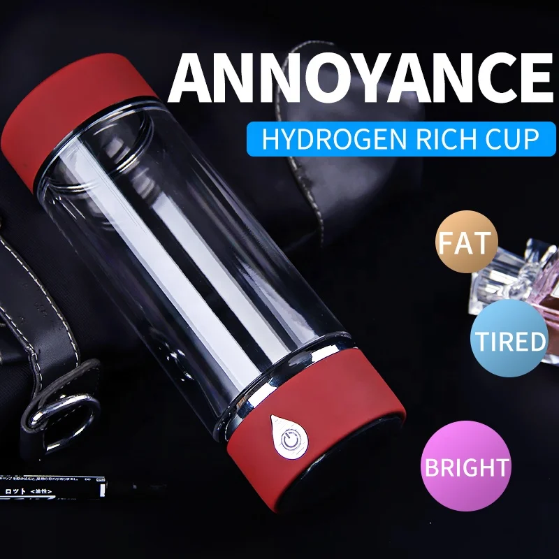 New 380Ml Portable Hydrogen Water Machine Rechargeable Hydrogen-Rich Water Glass Health Cup Suitable For Family Travel