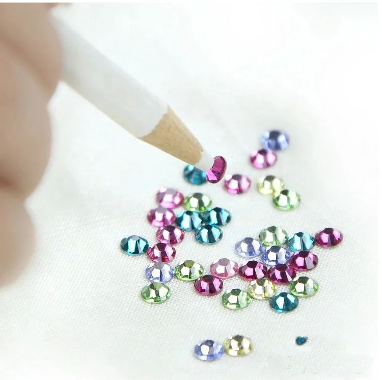 Nail Art Rhinestones Picking Tools Wax Pencil wood Pen Picker Rhinestones Nail Art Decoration