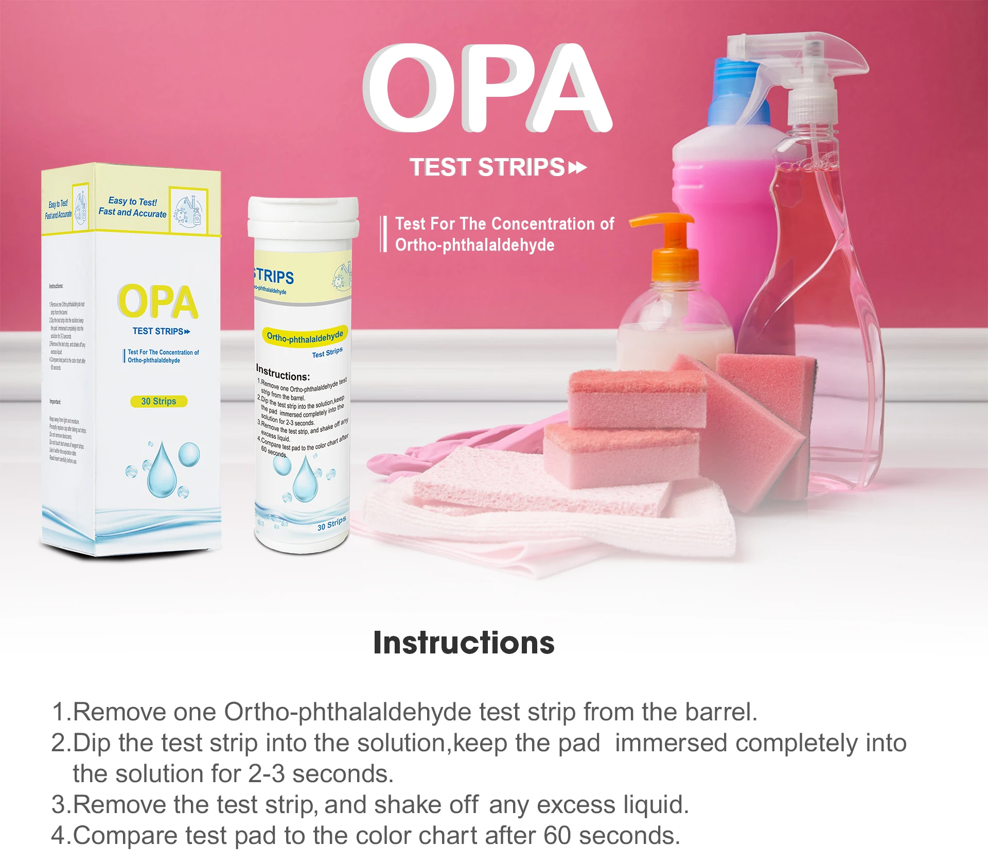 Whole Sell High Quality Low Price Factory Hot Sell Opa Test Strips