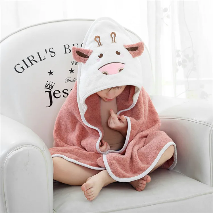 
Good Style 100% cotton wholesale magic print beach terry baby bathrobe 
