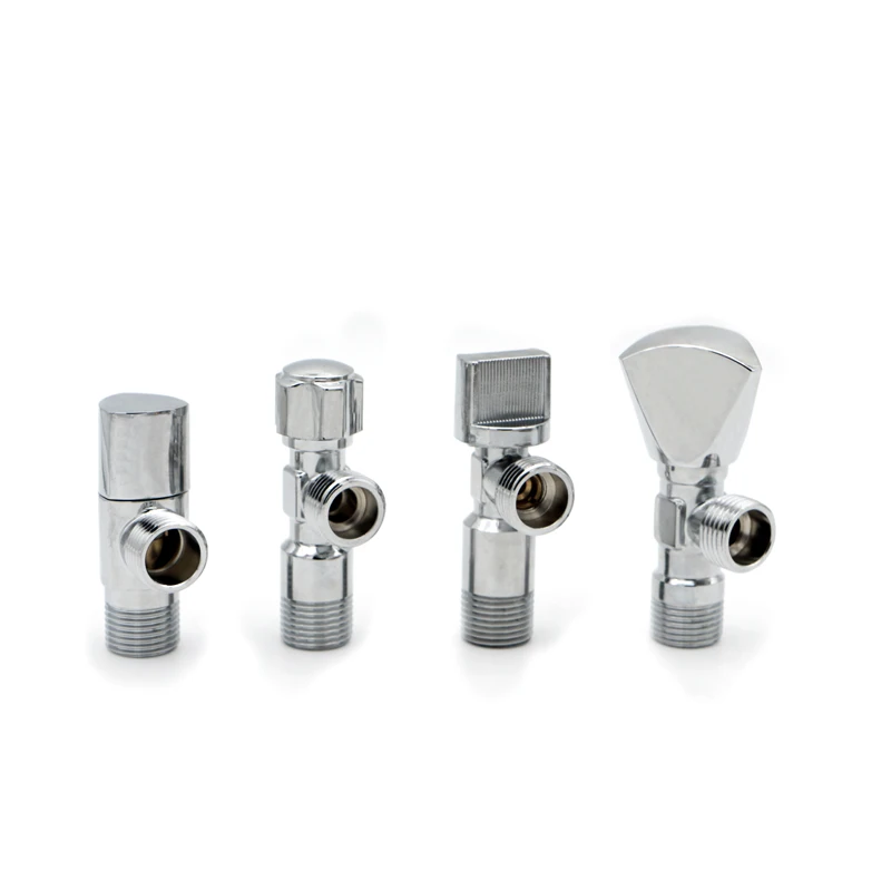 Factory Design Bathroom 90 degree 1/2 angle stop cock valve for Brass Quick Open Angle Valve
