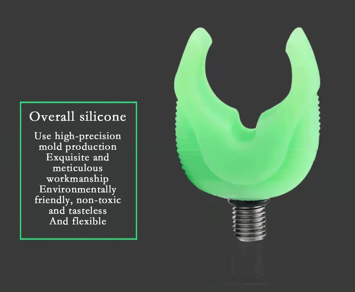 Carp Fishing Rod Rest Head Rubber Silicone non-slip bracket head Sea pole bracket Reservoir fishing accessories fishing supplies