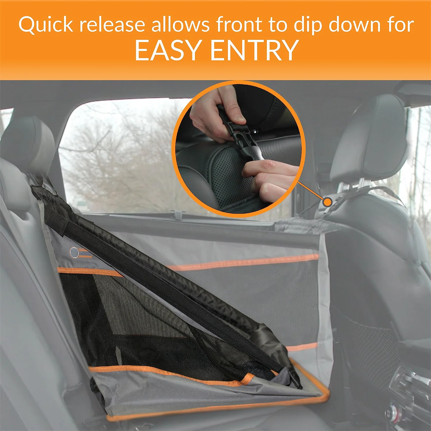 2024 High Quality Travel Waterproof Hammock Dog Car Seat Lightweight Dog Seat Travel Car Carrier