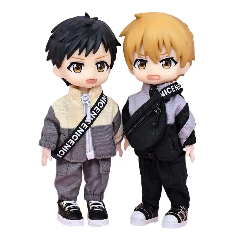 New 1/12Bjd Ob11 Doll Clothes Set Fashionable Casual Style Satchel Set Custom Handmade Blythe Doll Clothes Bjd Accessories