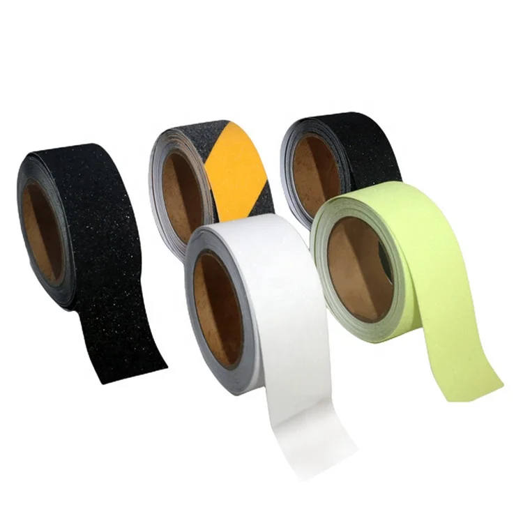 Wear Resistant Reflective exterior non-slip anti slip tape wholesale black PVC safety non slip tape
