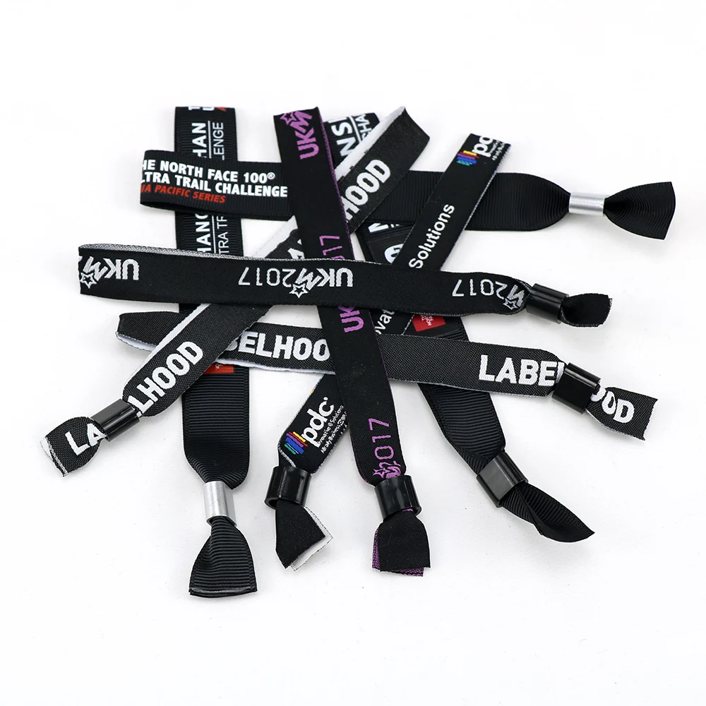 Factory Custom Free Customized Wrist Band Party Supplies Woven Wristband For Event