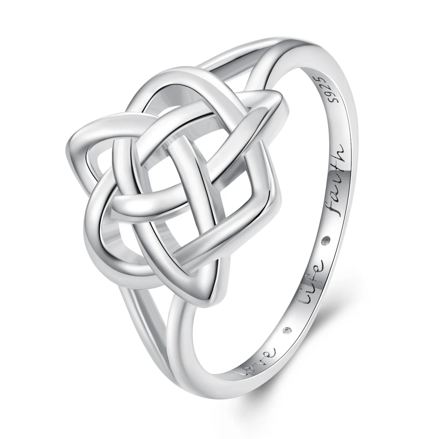 925 Sterling Silver Ring Fine Jewelry Non Tarnish Viking Celtic Knot Ring for Women