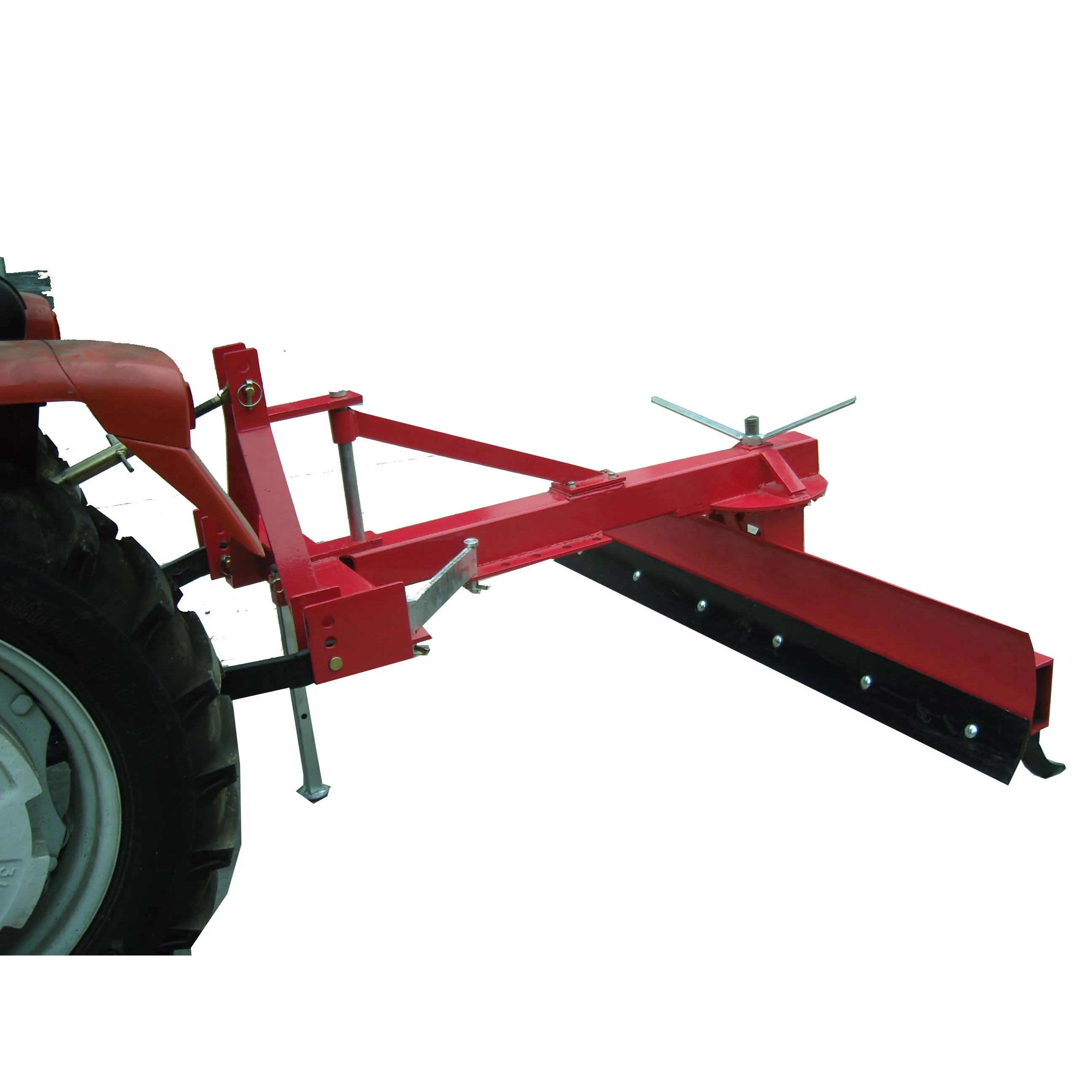 Heavy duty tractor rear mounted grader blade with rippers