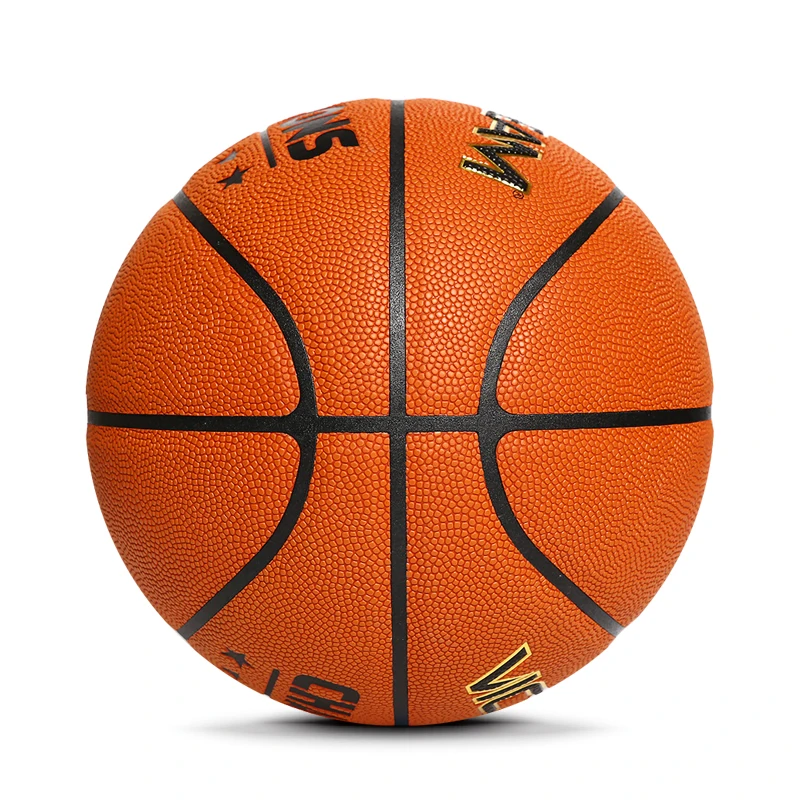 Custom Size 7 6 5 Compsite PU Training Basketball, Tacky Moisture Absorbing Leather Basketball Ball