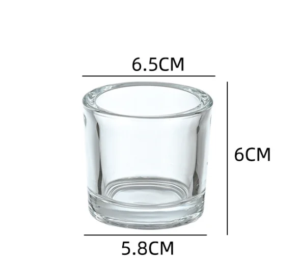 Different size Candle glass jars with Natural wooden lids bamboo lids