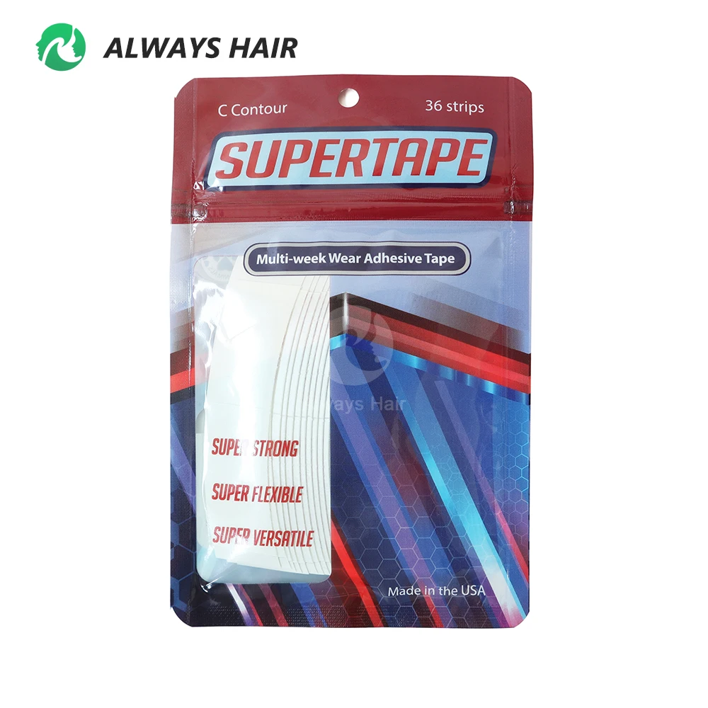 Popular Long-Lasting Bonding Adhesive Hair Toupee Tape Multi-Week Wear Double-sided Super Tape for Lace Hair Unit Wig
