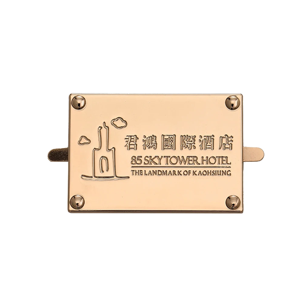 Executive Brass Name Plate With Logo