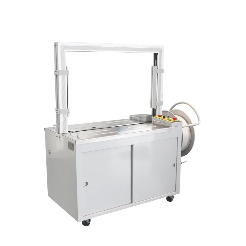 KZ-8060/D Hualian Semi Automatic PP PET Strap Belt Pallet Bundling Strapping Machine For Carton Case