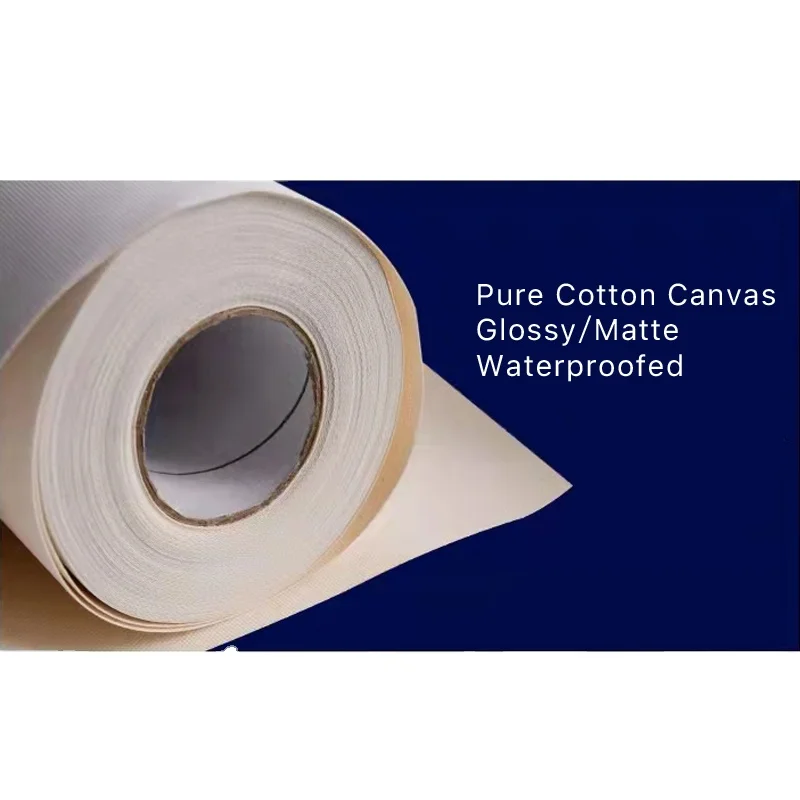 Multiple Functions 100% Pure Cotton Canvas Roll canvas printing service Large Art Canvas