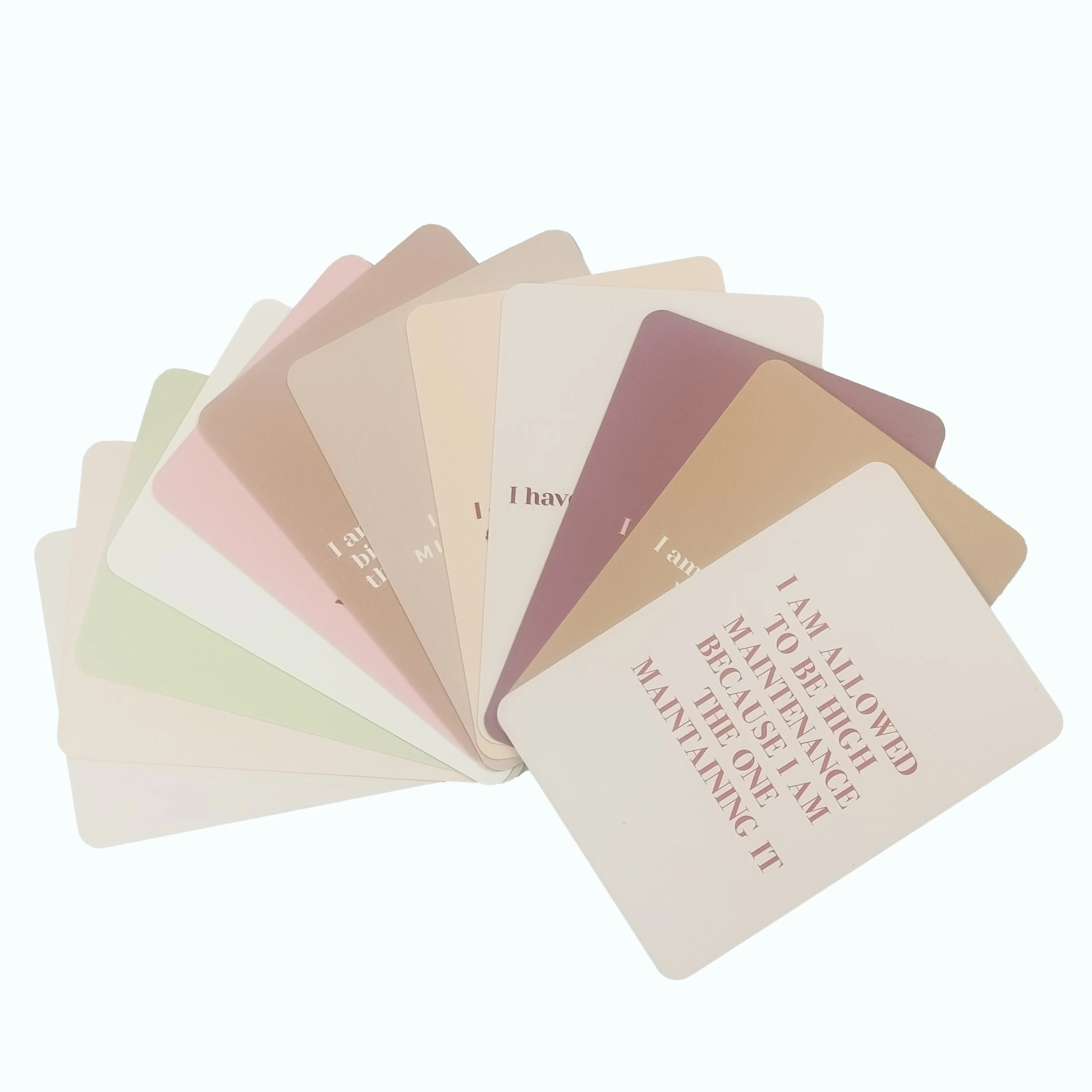 Custom Printing Inspirational Affirmation Cards Children Game Use Includes Logo and Paper Box