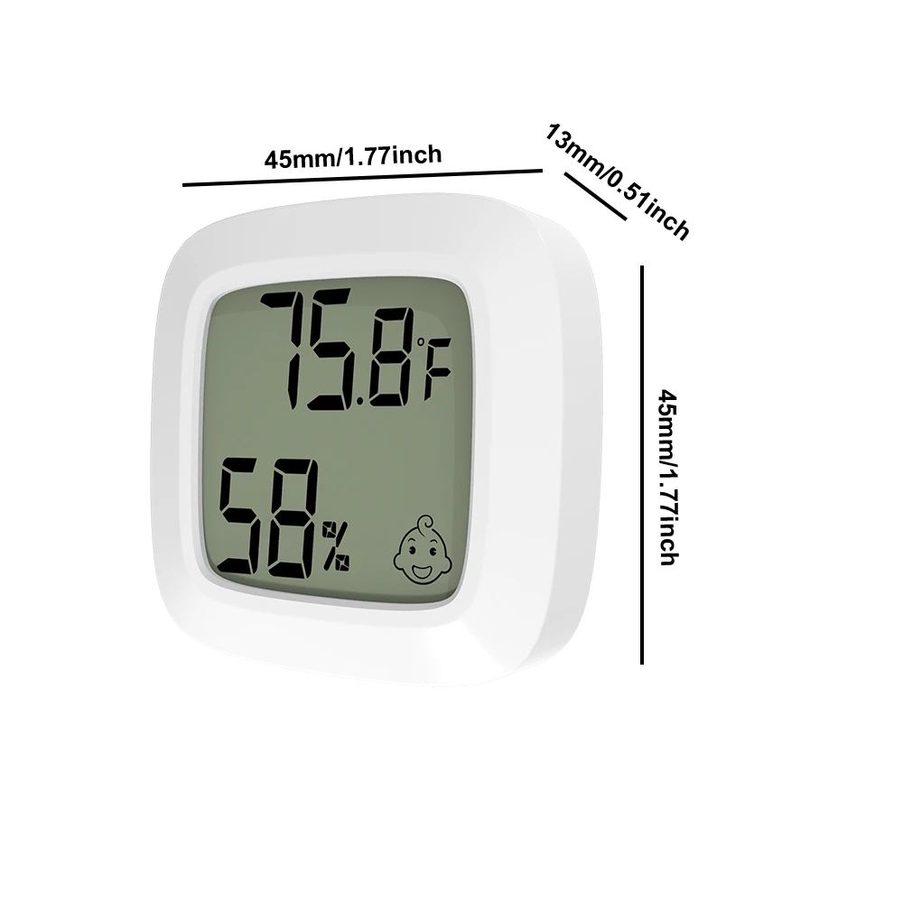 2022 F Popular  Mini household  Smile Temperature Humidity Factory Supply with magnet and tags easy to use everywhere