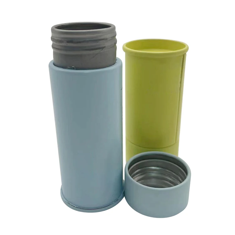 2024 USA Hot Sale CR Child Resistant Tube For Pre-Roll Gummies Custom Printed Food Grade Child Proof Tin Box With Seal Foam