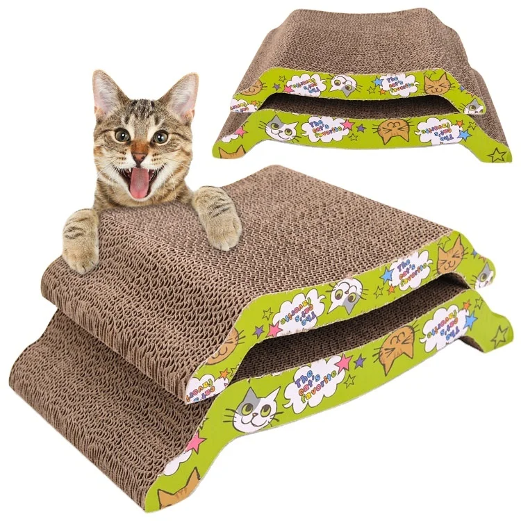 Гофрированный картон Кот Когтеточка игрушка кровать Кот диван скребок доска