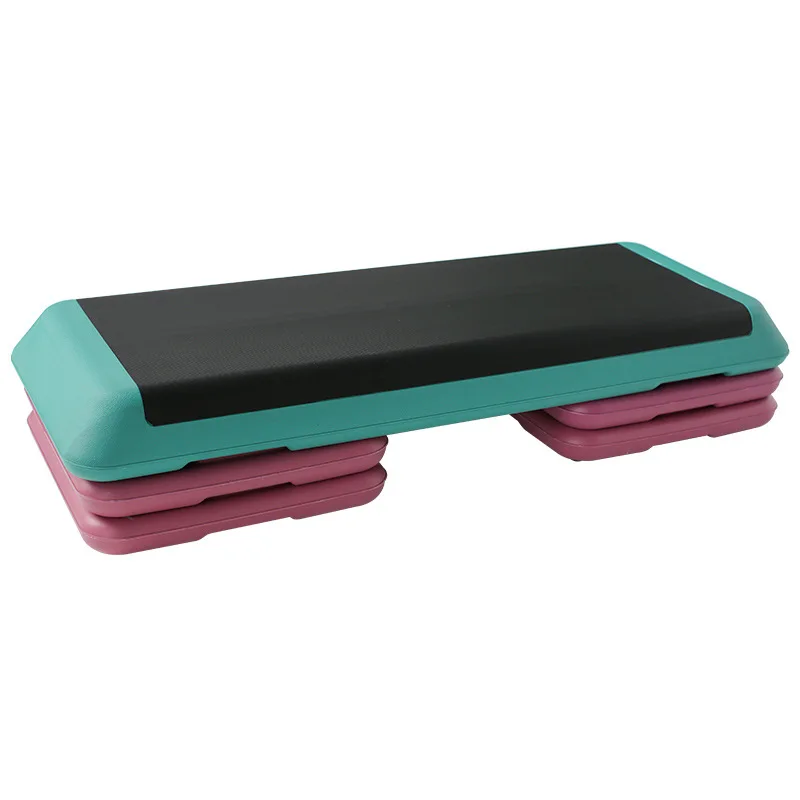 Aerobic Exercise Workout Step Platform with Adjustable Risers for Total Body Fitness