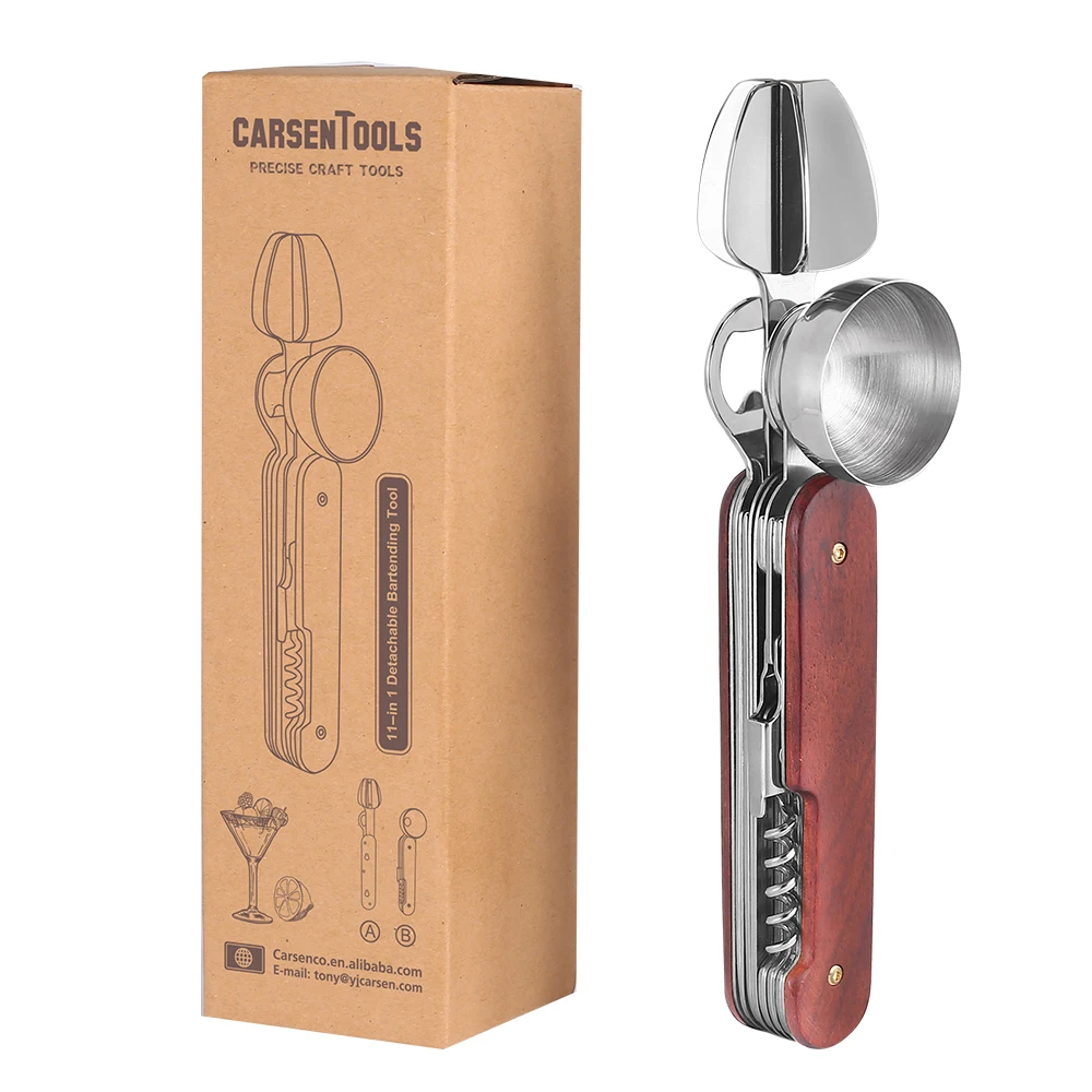 
Aliexpress ebay hot selling bartender kit,Multipurpose removable cocktail kit,Detachable bar tools 