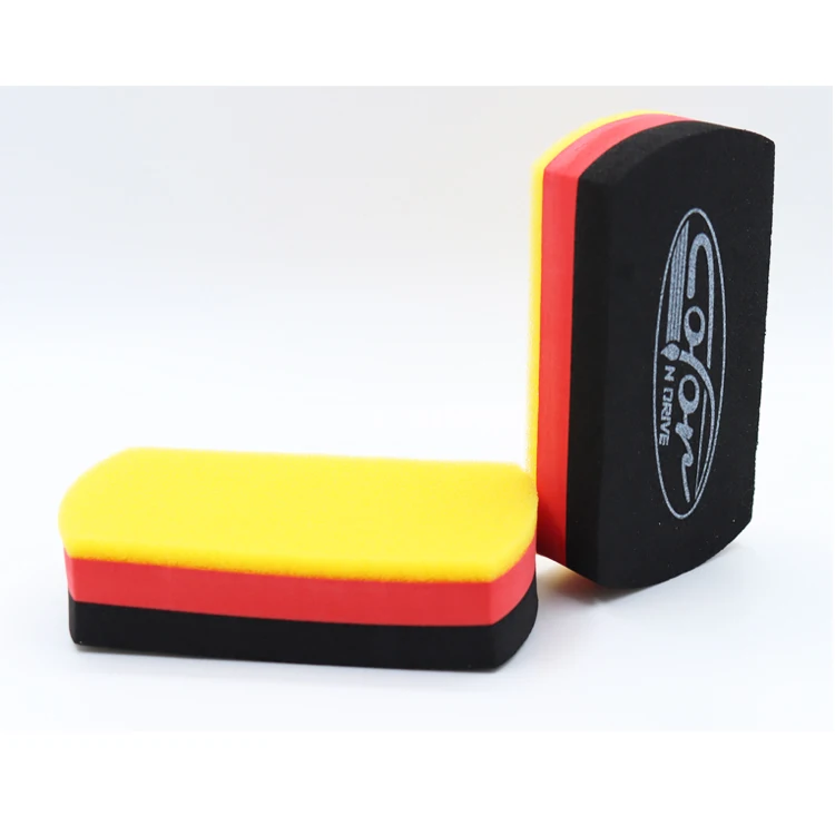 Car Ceramic Coating Sponge Automobiles Glass Nano Wax Coat Applicator Pads Sponges for auto waxing polishing