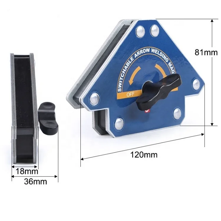 Professional Factory Angle 45 90 135 Degree On Off  Switchable Arrow Welding Magnet Holder