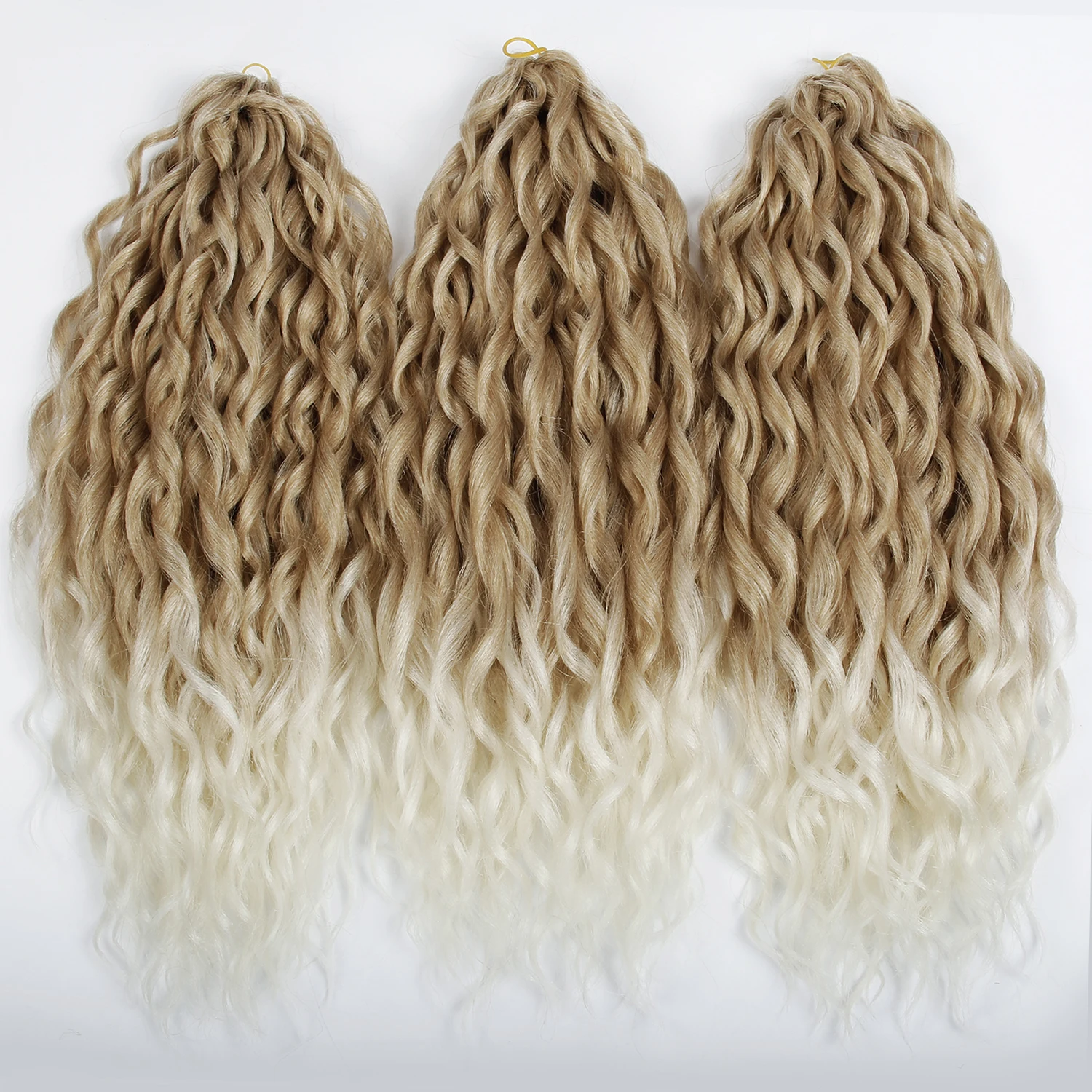 Synthetic Crochet Hair Braids Afro Curls Yaki Kinky Braiding Hair For Extensions Afro Hair Soft Braids Ombre Loose Wave