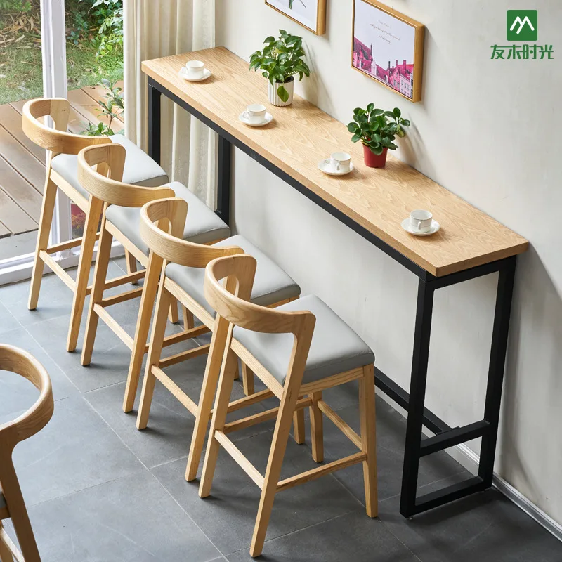 Modern design wooden dining upholstered chair coffee chair cafe furniture luxury wood restaurant bar chair