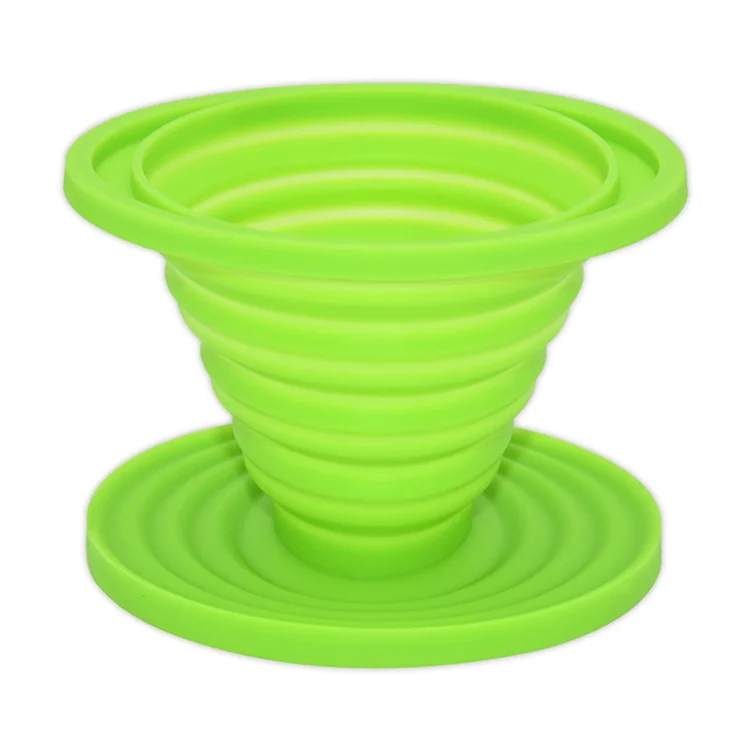 Collapsible silicone coffee drip Folding handmade coffee filter Funnel for Camping Home Office