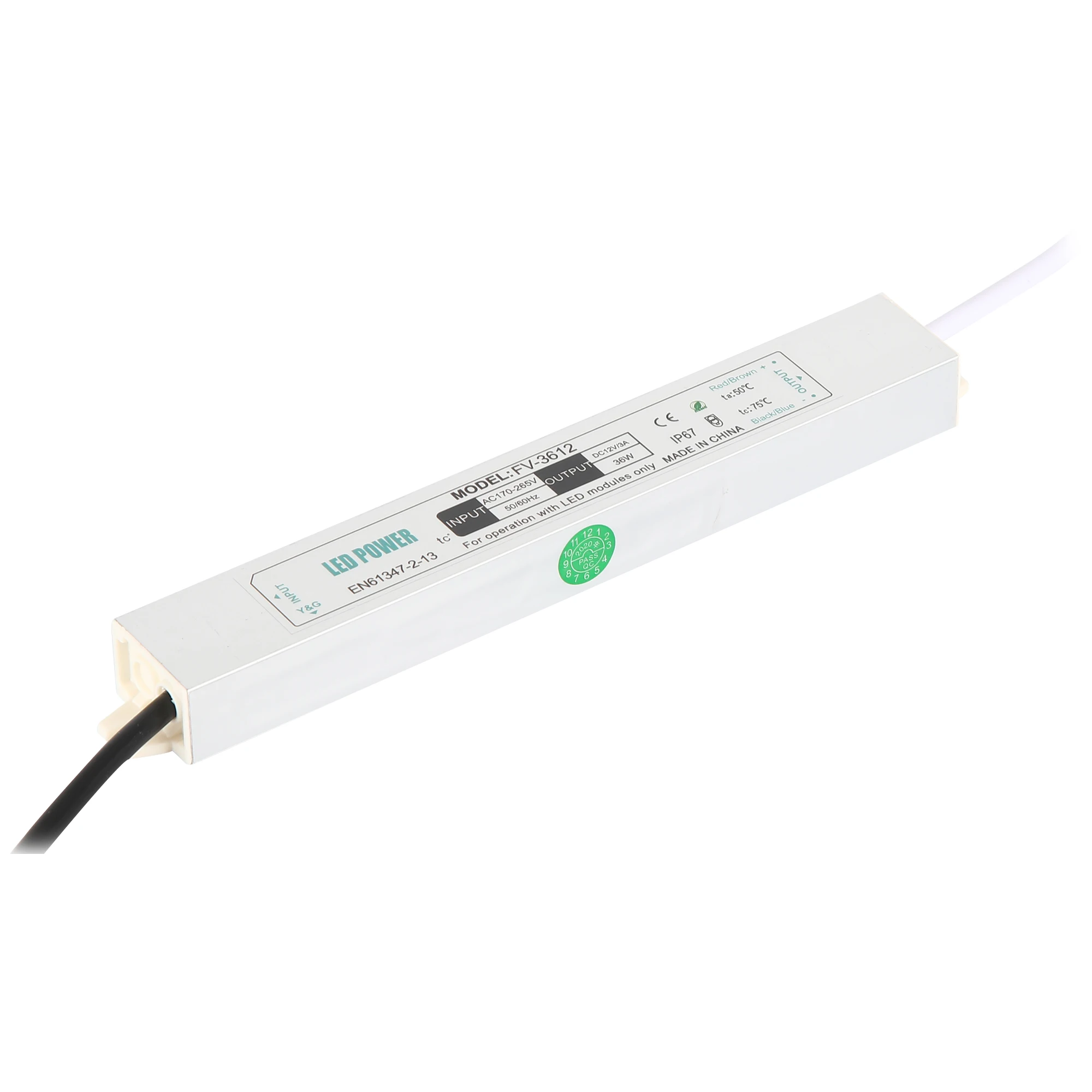 CE RoHS LED power adapter Waterproof IP67 AC LED driver 12V 36W switching led power supply