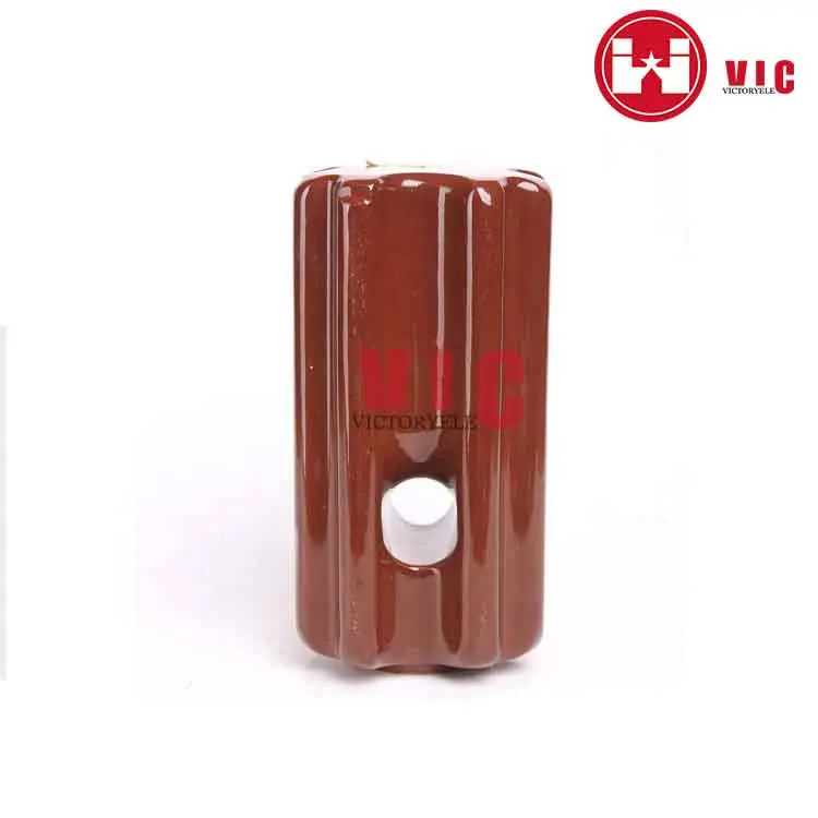 porcelain stay insulator with brown glazed