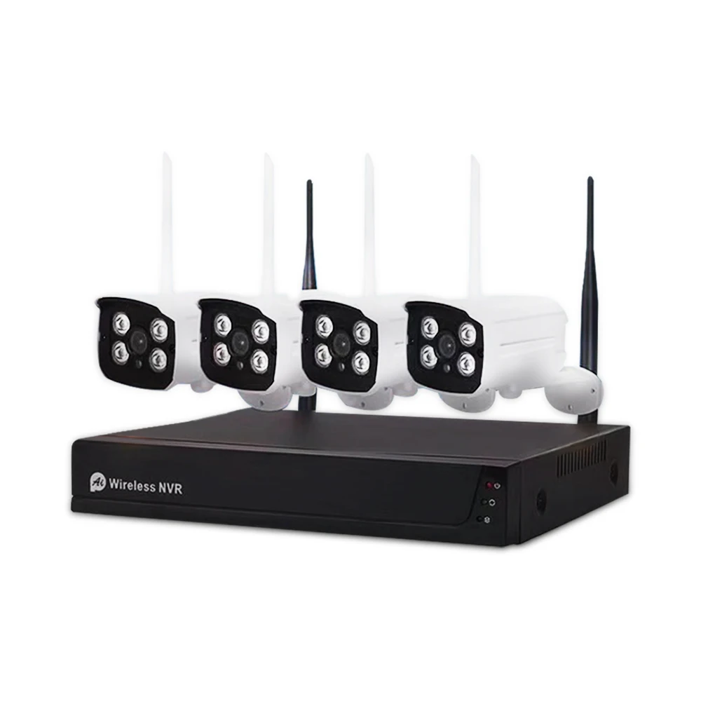 TUYA APP 1080p wireless cctv security camera system 4ch wifi nvr kit 4CH cctv camera system