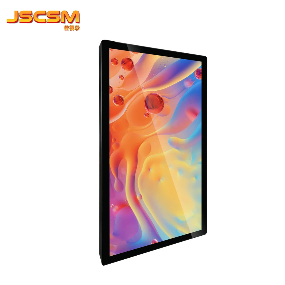 wall mounted android os flat advertising display 15.6 inch digital signage lcd screen for elevator