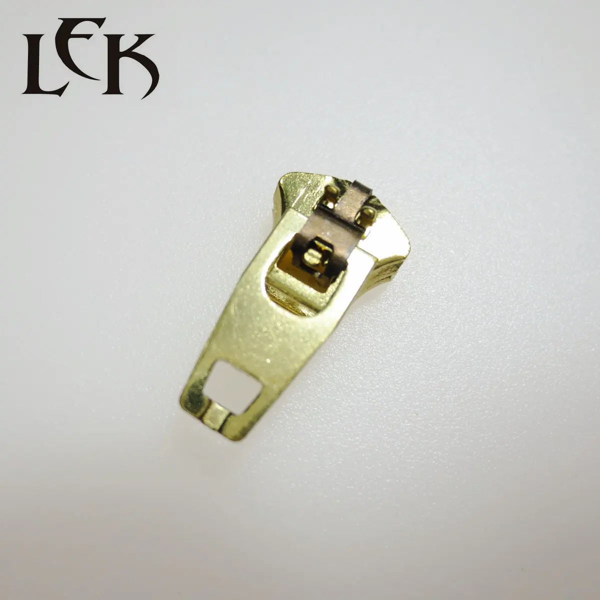 Plating  brass Puller Instant Fix Zip heads Spring double Lock ss zipper slider