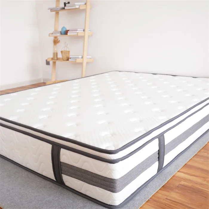 Mattress orthopedic king queen full size in a box rolled up latex pillow top hybrid single bed twin memory foam mattress