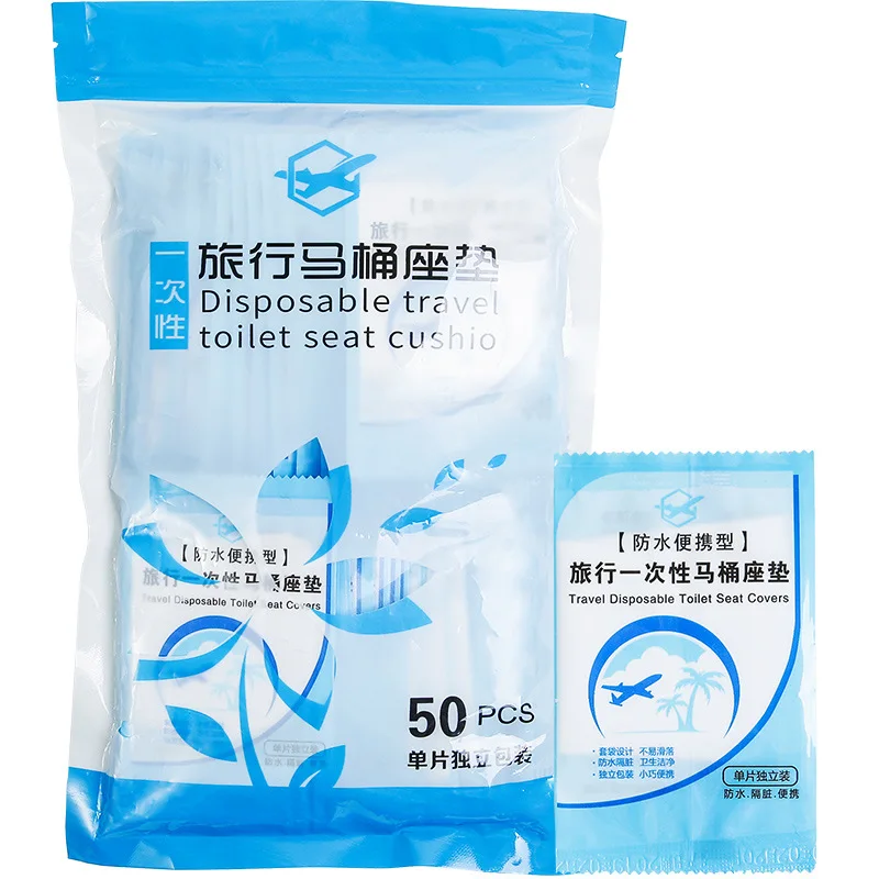 High Quality Disposable Individual Travel Toilet Seat Cover Custom Waterproof Plastic Fabric Personal Use High Bathrooms