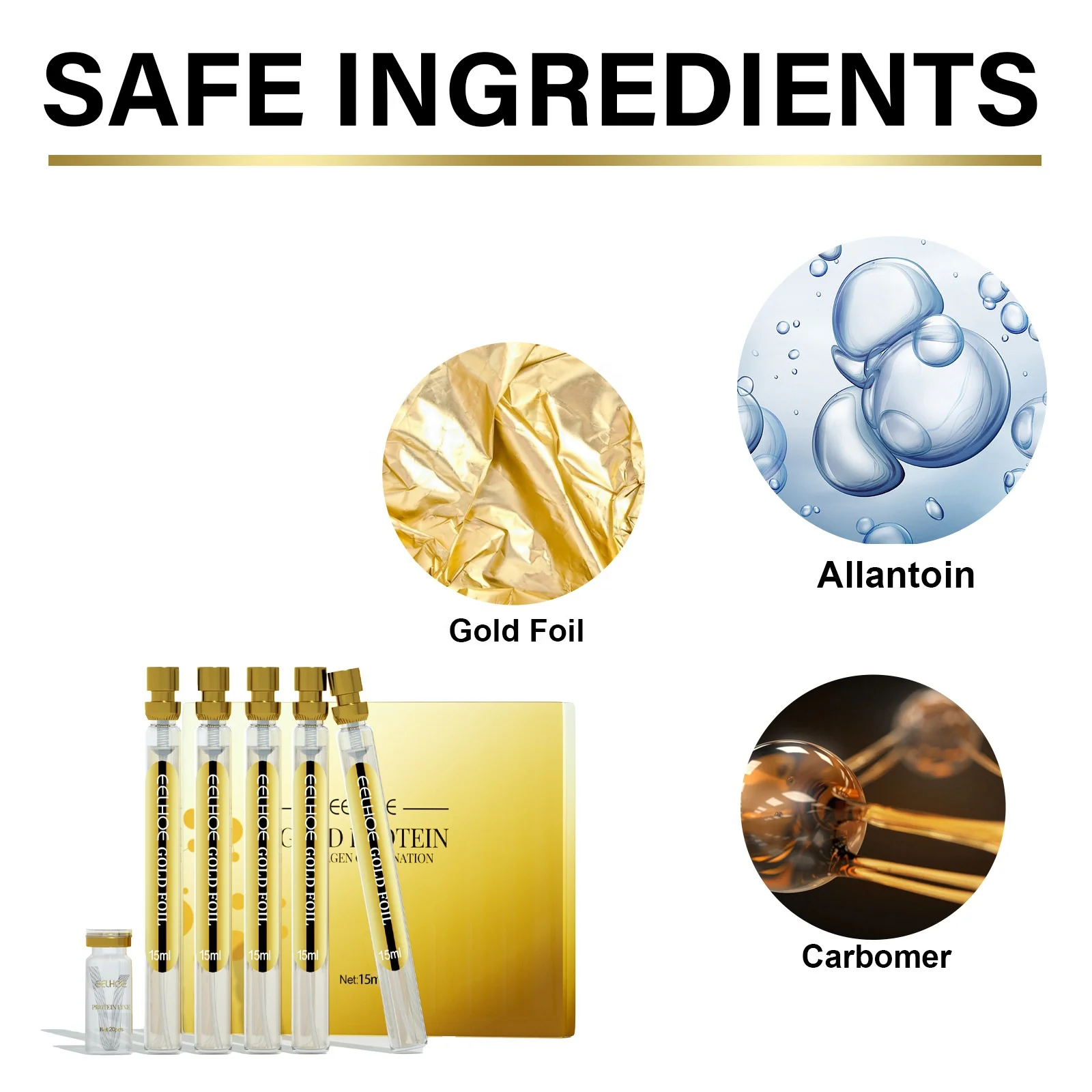 24k gold collagen serum set with protein line gold protein line