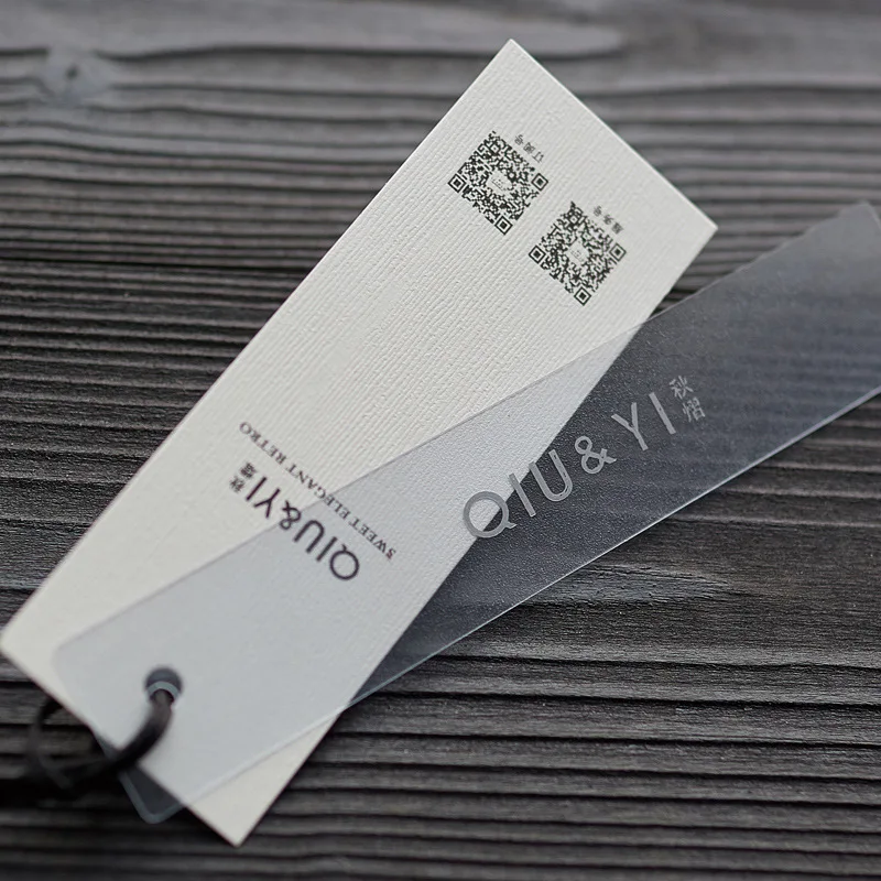 Cheap Custom Design Printing Name Logo Paper Garment Hangtag Labels Clothing Hang Tags with String