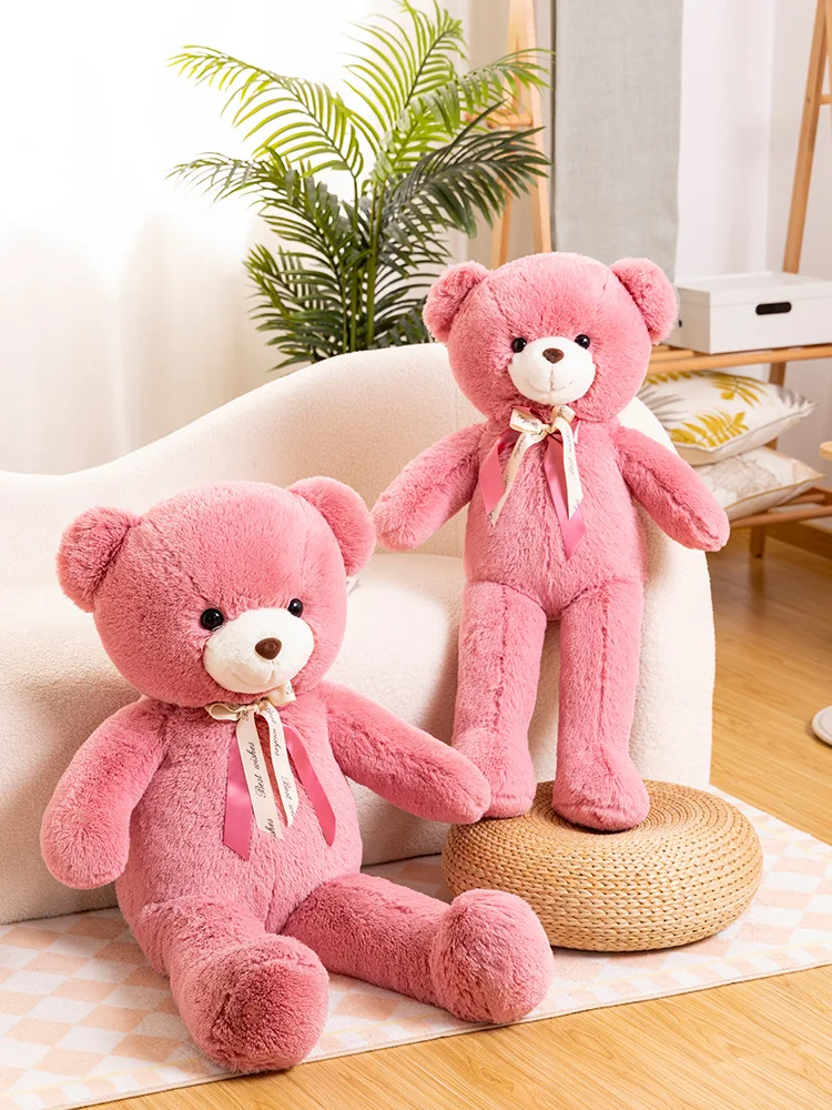 Wholesale giant red pink brown Teddy Bears Plush Toys Big Size Bear Doll Gifts For girls Birthday Stuffed Animals soft toy skin