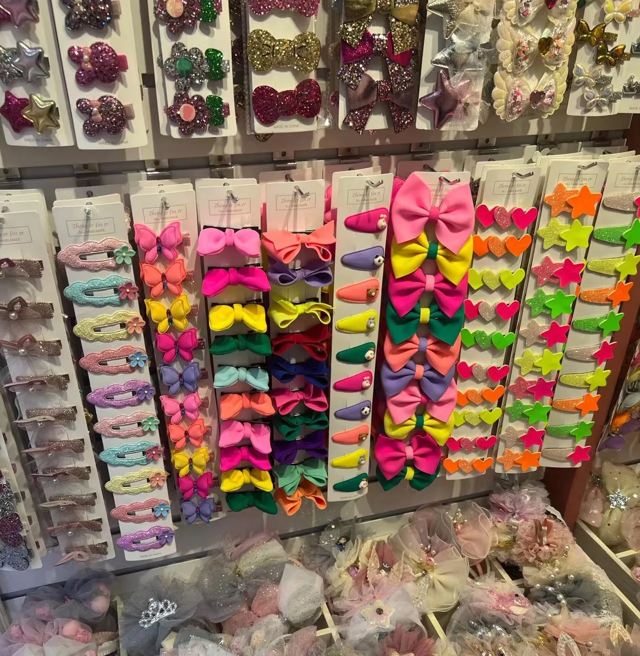 Mylulu Kids Hair Accessories Set Butterfly Unicorn Starfish Kawaii Hair Ties Organza Cute Star Heart Snap Bow Glitter Hair Clips