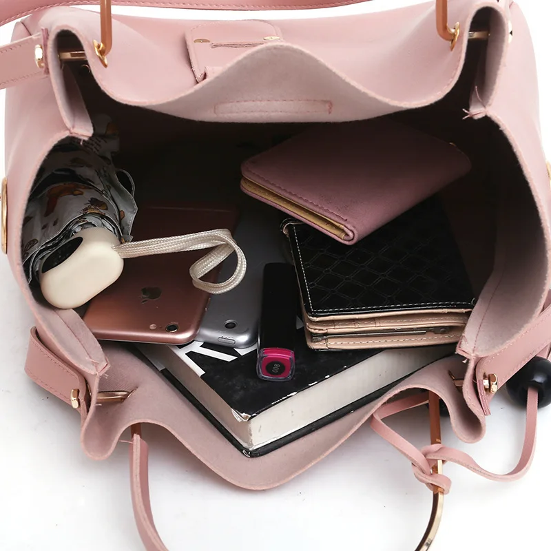 
2020 Factory Supply Pu Leather Tote Bag Woman Designer Handbag 3 in 1 Set Bag Handbag with stylish And Leisure 
