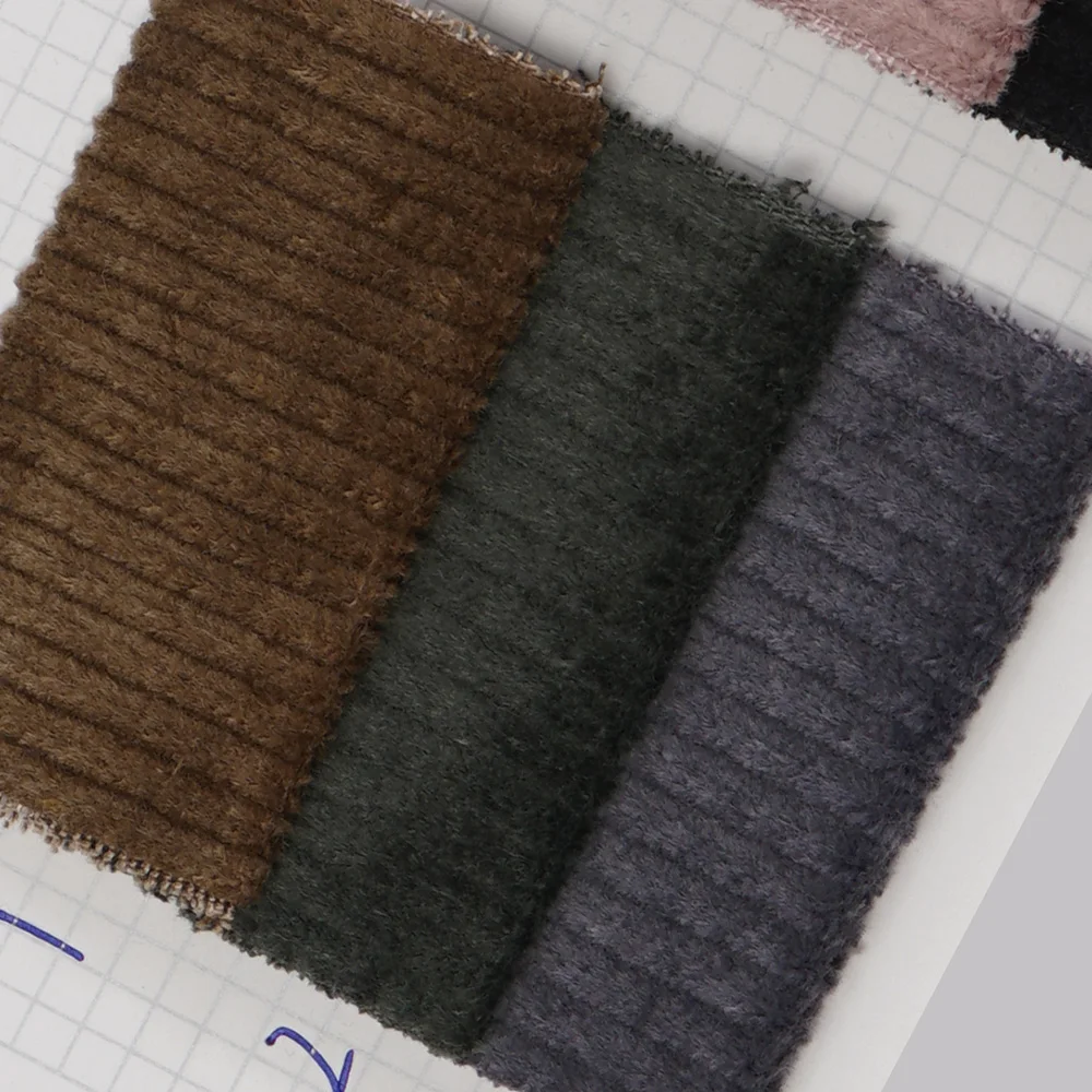 
Free samples woven stretch lycra cotton 8 wale corduroy fabric 