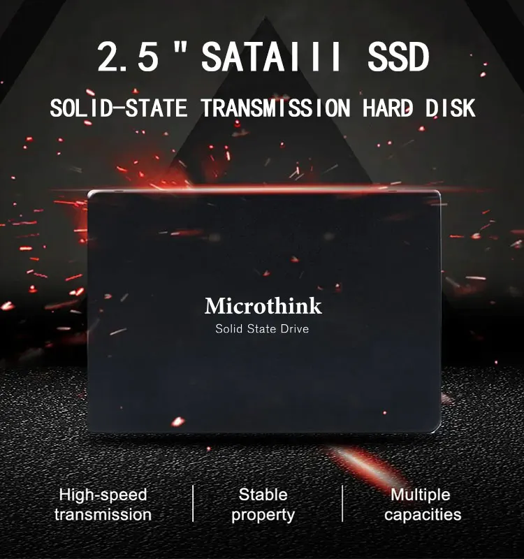 Microthink wholesale 64GB 120GB 128GB 240GB 256GB 480GB 512GB 1TB OEM Solid State Drives Sata 3 Hard Disk Drive 2.5 Inch Ssd