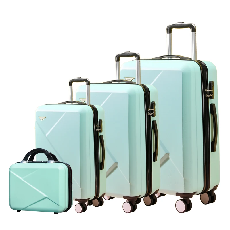 new fashion ABS luggage hard suitcase trolley bags travel luggage 3pcs set