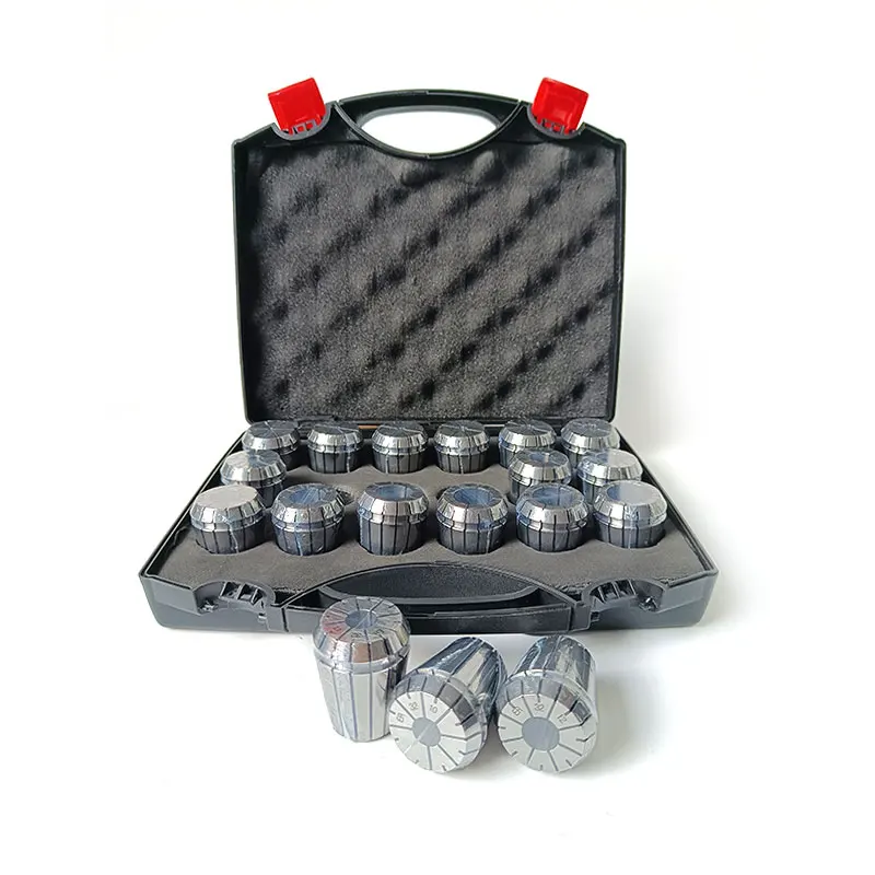 
collet chucks precision types cnc milling Set of boxes lathe expanding collets 