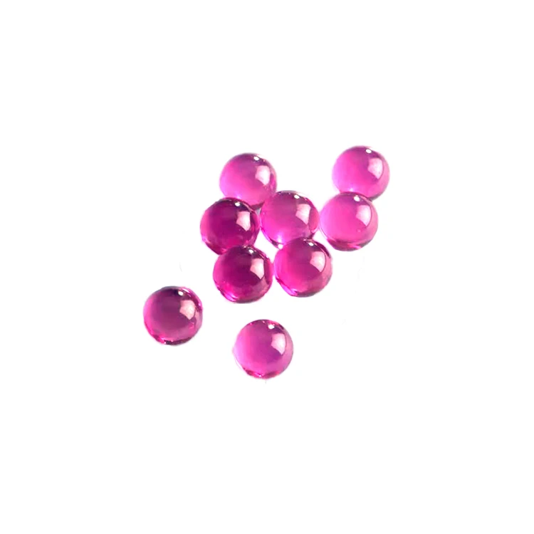 Precision Optical Glass Ruby Corundum Ball Drilled Synthetic Ruby Ball