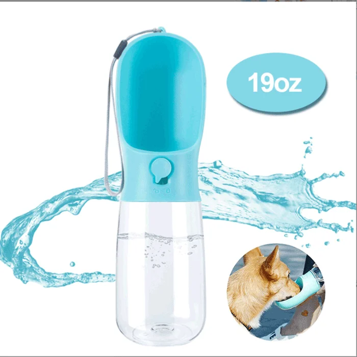 Dog Water Bottle Wholesale Manufacturer Food Grade Leakproof Portable Puppy Pet Travel Automatic Feeder And Drinker Round